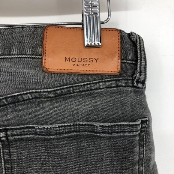 Moussy Vintage Denim MV Helix distressed Skinny Jean in Light Black size 26 - Picture 12 of 16